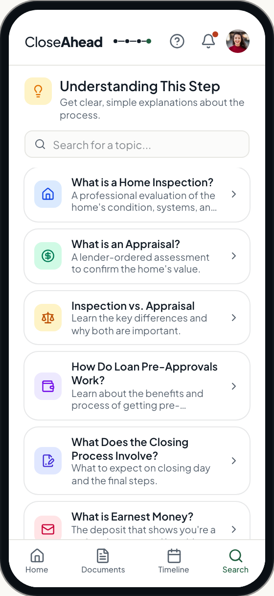 CloseAhead client education layer